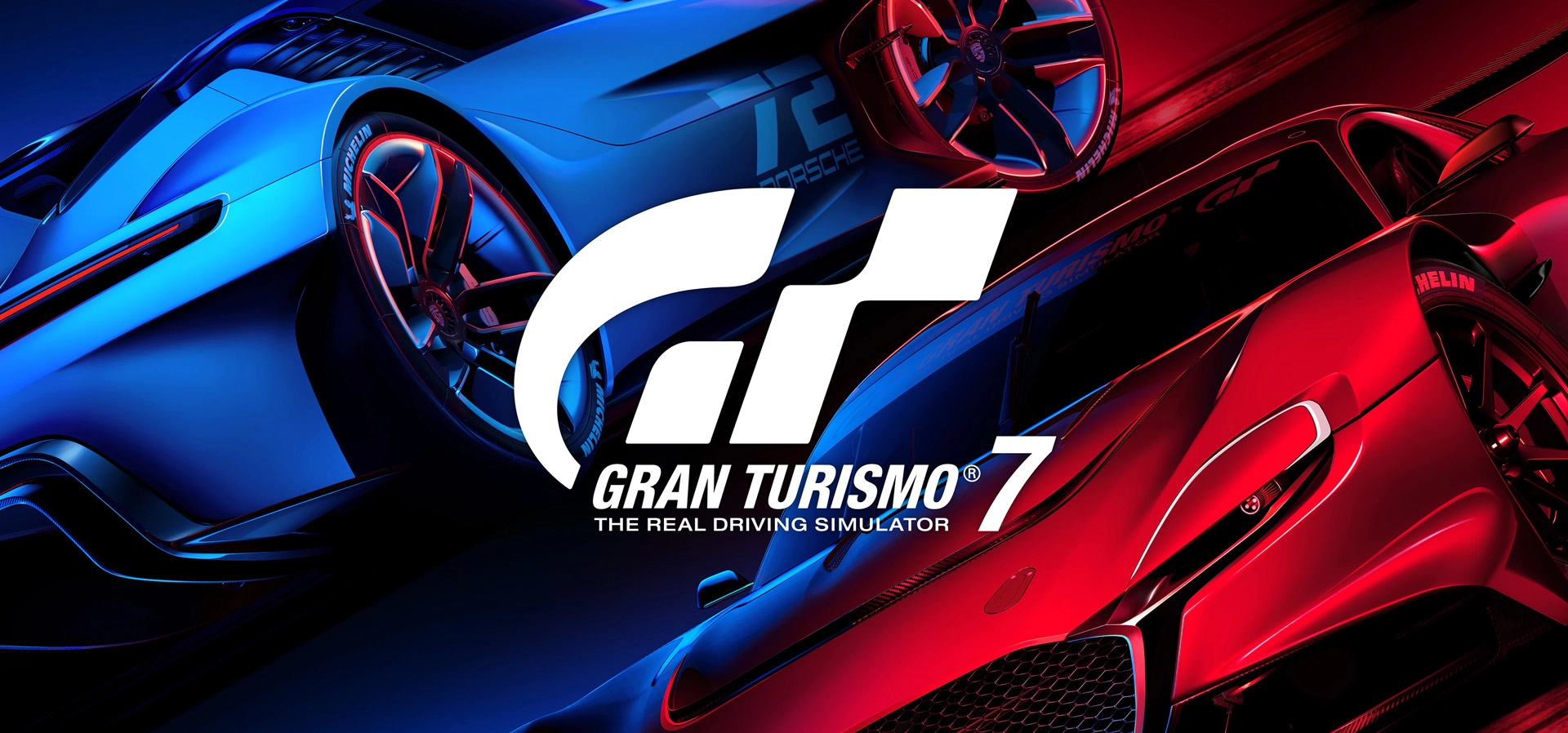 Gran Turismo 7 com carro esportivo em alta velocidade na pista